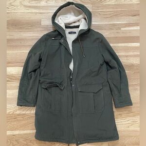 Lacle Selection Dark Green Hooded Parka Coat Women’s size Medium
